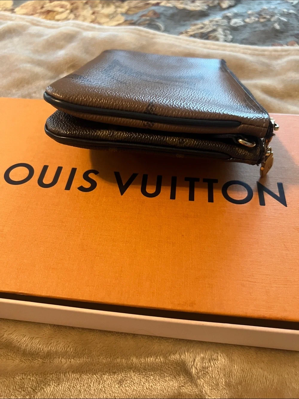 Louis Vuitton Reverse Monogram Giant Dobble Zip Pouchette with Detachable Strap